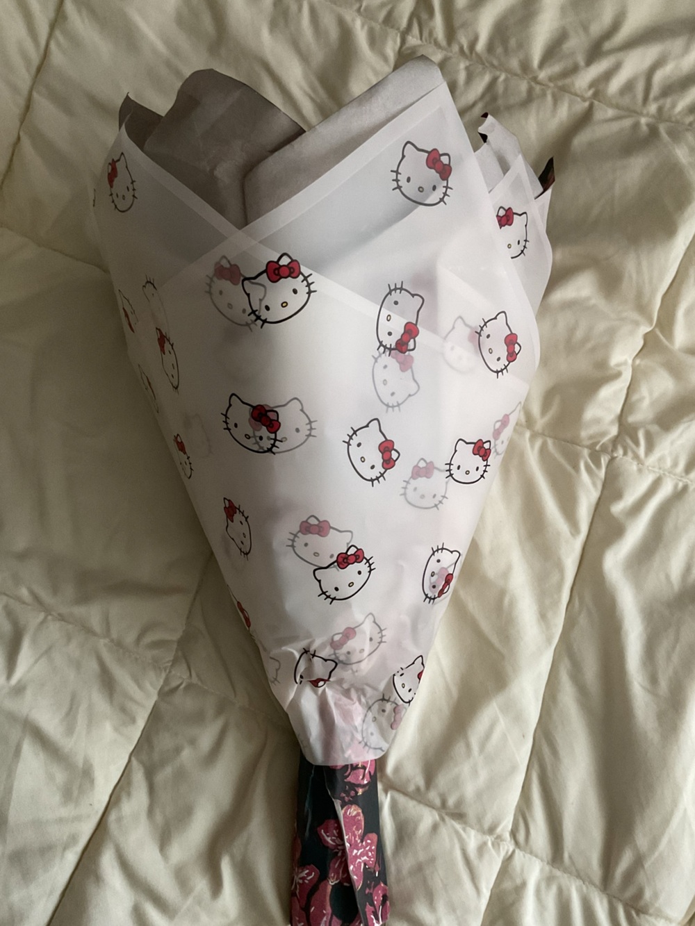 21 Happy Birthday Rose Bouquet/ Rosas Eternas with hello kitty covering - Picture 9 of 9